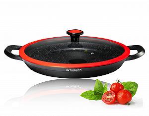 Пательня для паельї INTIGNIS Non Stick Heavy Duty Induction 36 см з кришкою - Фото 1