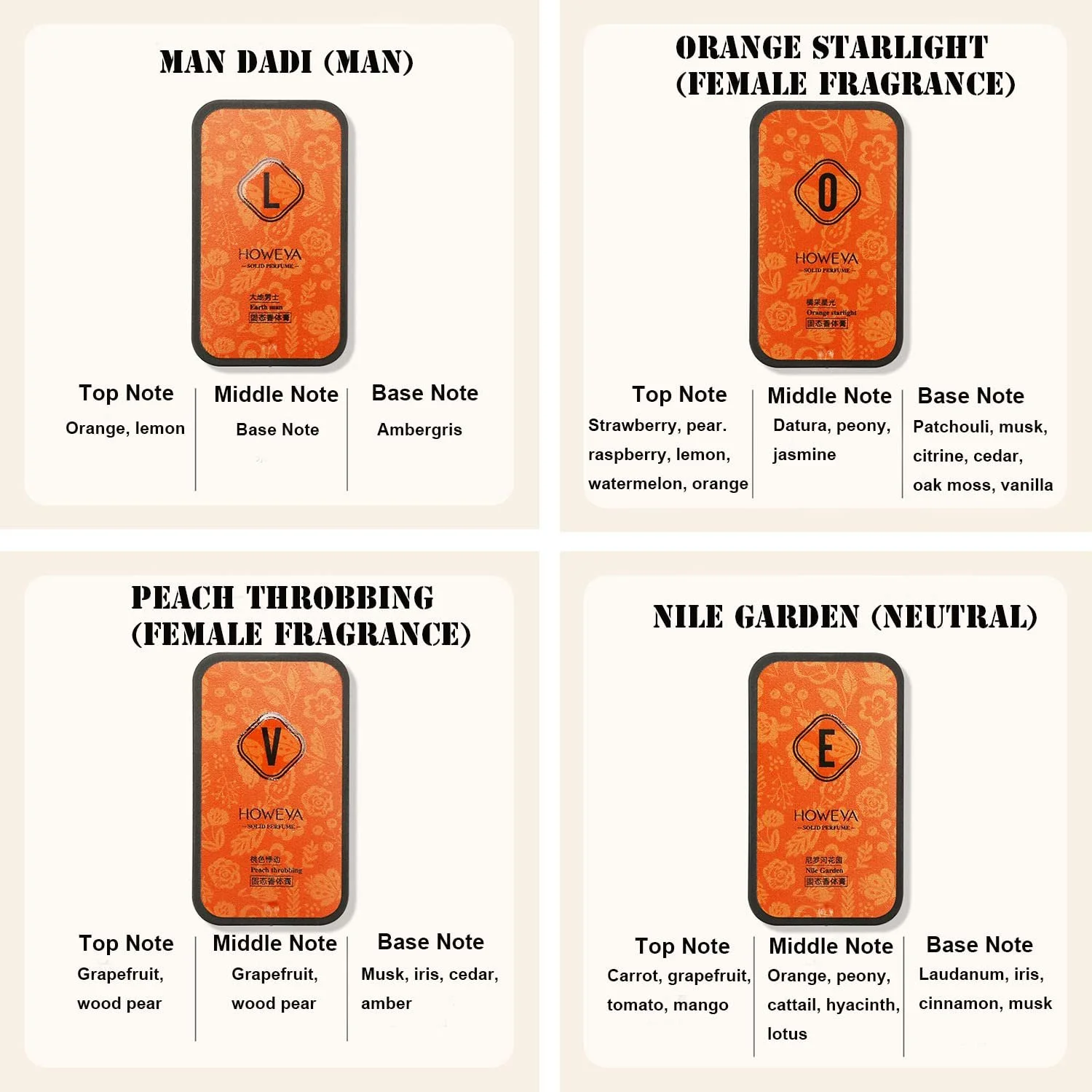 Парфум Tkekruh Solid Perfume Set Унісекс, фото №2