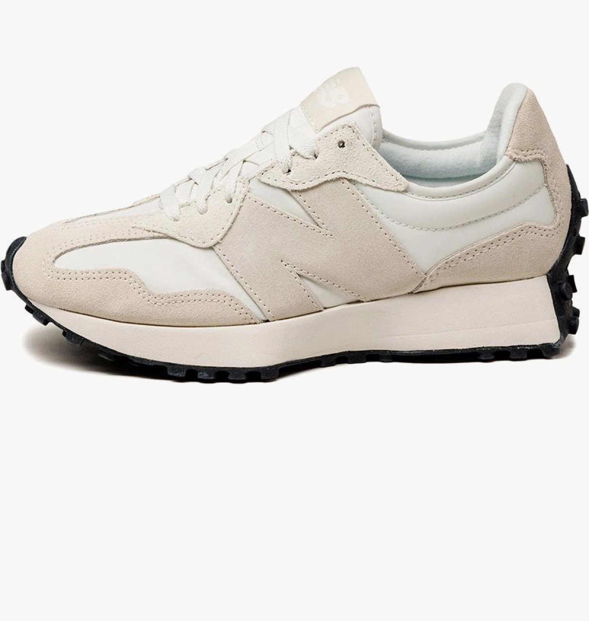 Кроссовки New Balance 327 белые миндаль, фото №1