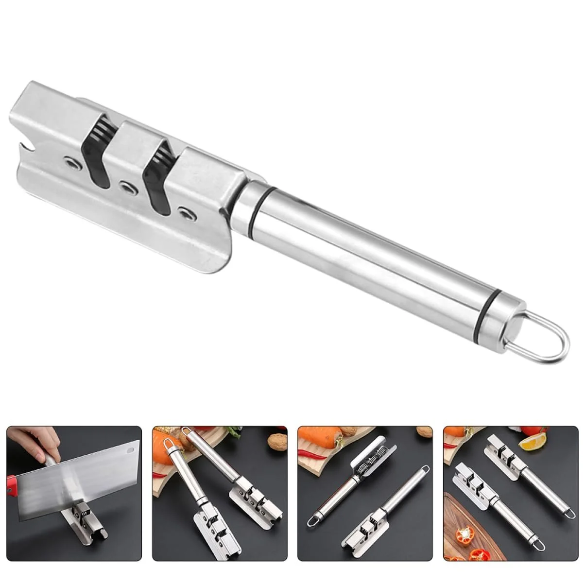 Точилка для ножей Household эргономичная для ножниц и кухонных ножей универсальная, фото №4