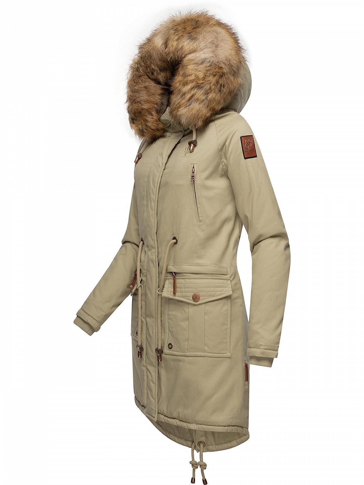 Navahoo Lady Like Женская зимняя куртка со съемным искусственным мехом 6 цветов, фото №2