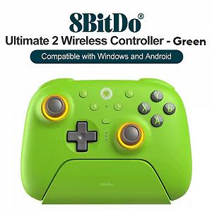 Геймпад 8Bitdo Ultimate 2 Windows/Android TMR Green + Док-станція - Фото 1