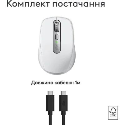 Мышка Logitech MX Anywhere 3S для MAC Wireless Pale Grey (910-006946), фото №4 Мышка Logitech MX Anywhere 3S для MAC Wireless Pale Grey (910-006946), фото №4