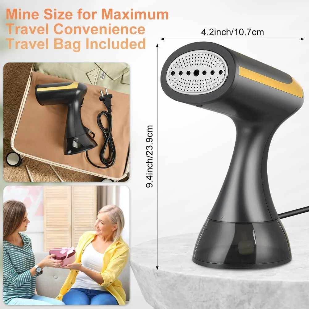 Ручной отпариватель HOTUT 1500 Вт 150 мл Black, фото №2