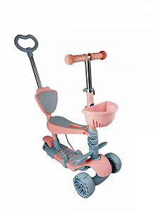 Купити Детский самокат трехколесный Children's Scooter с родительской ручкой Розовый - Фото 1 Детский самокат трехколесный Children's Scooter с родительской ручкой Розовый - Фото 1