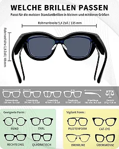 Поляризовані сонцезахисні окуляри поверх окулярів Meeloog для жінок, захист UV400, круглі ціна на synthetic.ua - Фото 1 Поляризовані сонцезахисні окуляри поверх окулярів Meeloog для жінок, захист UV400, круглі synthetic.ua - Фото 1