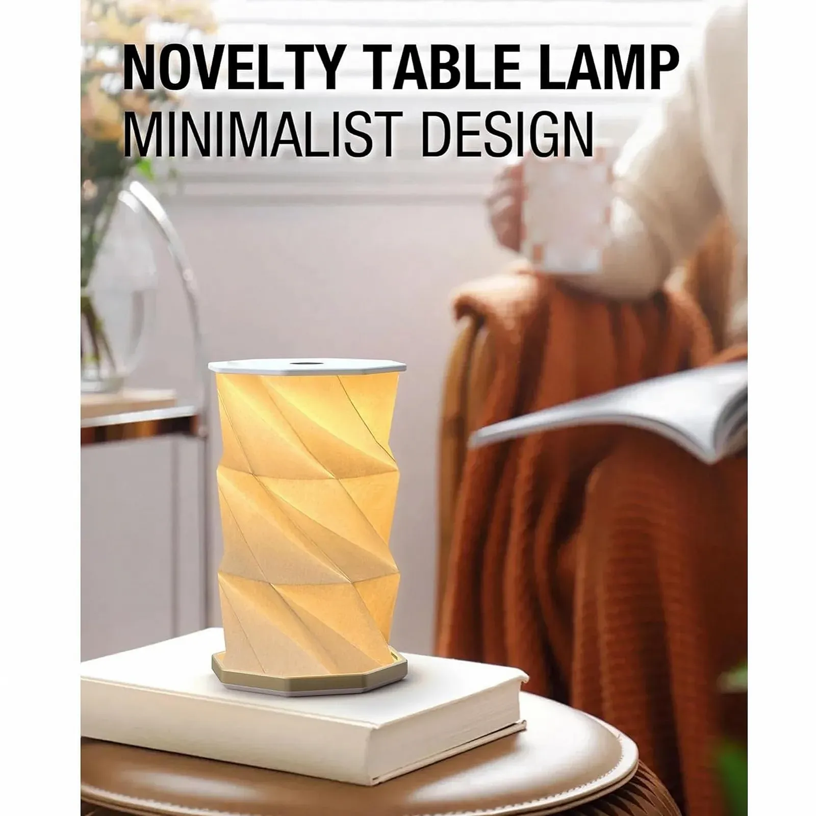 Настільна лампа VBESTLIFE Foldable паперова складана акумуляторна LED, фото №3