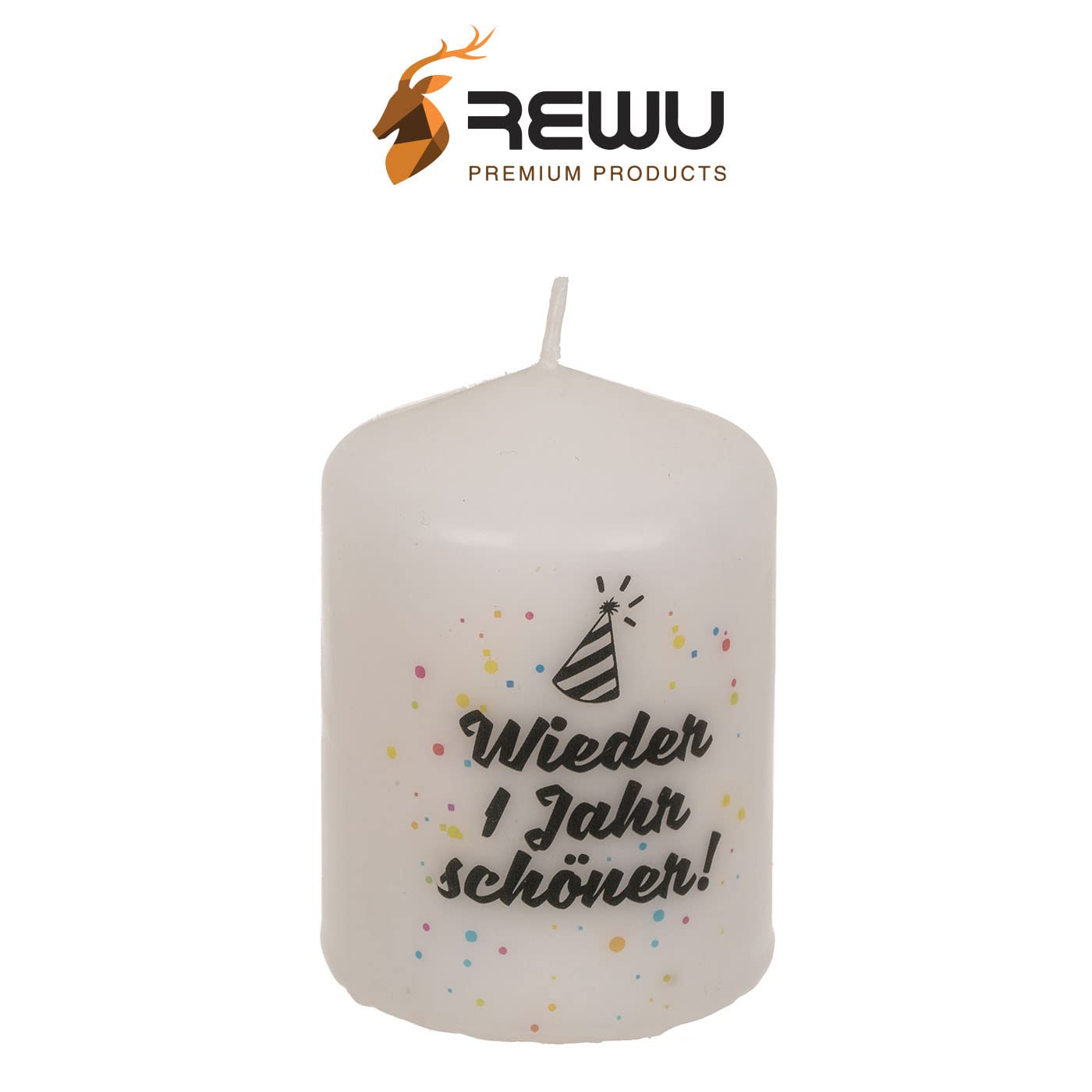 Свічка Stump Real Wax Natural Light "Wieder ein Jahr schöner" 6 x 8 см у подарунковій коробці з крафтового паперу, фото №2 Свічка Stump Real Wax Natural Light "Wieder ein Jahr schöner" 6 x 8 см у подарунковій коробці з крафтового паперу, фото №2