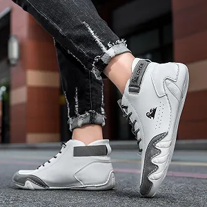 Черевики Barefoot Шкіряні Високі Alpaca Cowboy Водонепроникні Тренувальні Черевики для Човна synthetic.ua - Фото 1