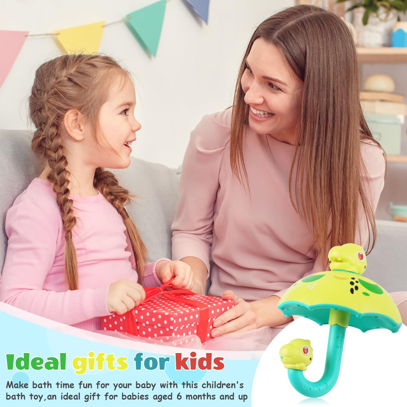 Игрушка для ванны Динозавр-зонтик для душа, фото №7