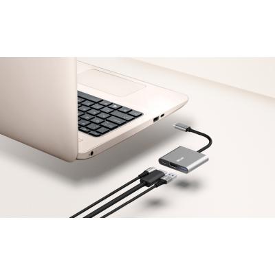 Концентратор Trust Dalyx 3-in-1 Multiport USB-C Adapter Aluminium 23772, фото №12