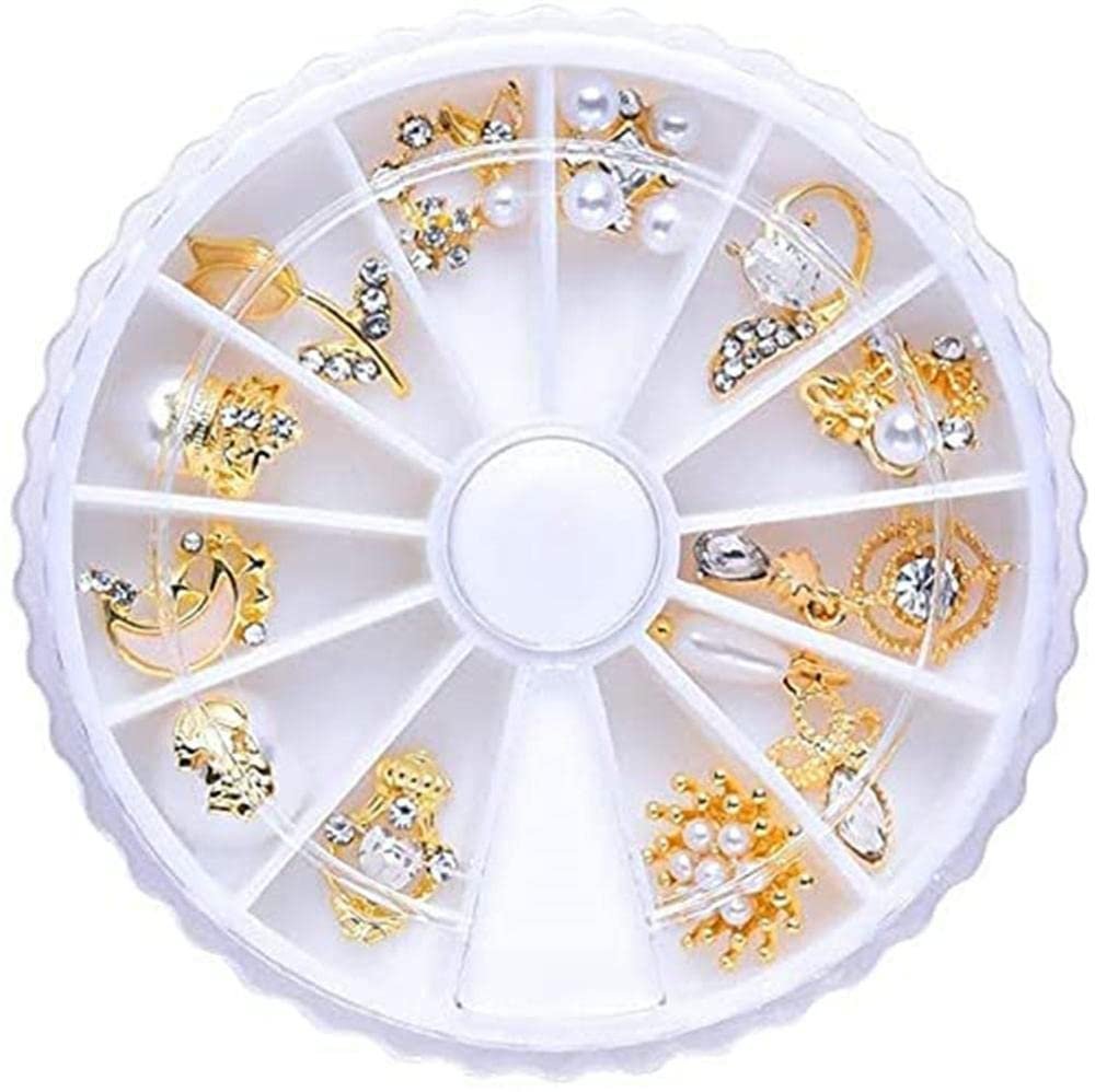 Стразы для ногтей из сплава в форме короны для женщин и девушек для украшения гелевых ногтей, фото №1