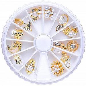 Стрази для нігтів зі сплаву у формі корони для жінок та дівчат - Фото 1