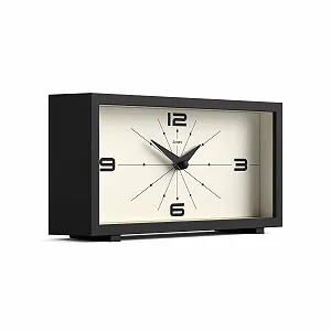 Настольные часы JONES CLOCKS Odeon, современный прямоугольный дизайн, черный, стильный ретро-вид цена на synthetic.ua - Фото 1 Настольные часы JONES CLOCKS Odeon, современный прямоугольный дизайн, черный, стильный ретро-вид synthetic.ua - Фото 1