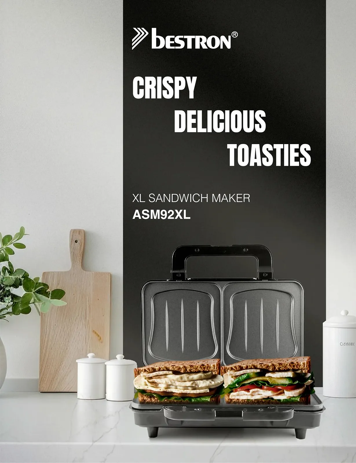 Сэндвичница Bestron XL для сэндвичей в форме раковины - Идеально подходит для американских сэндвичей., фото №2