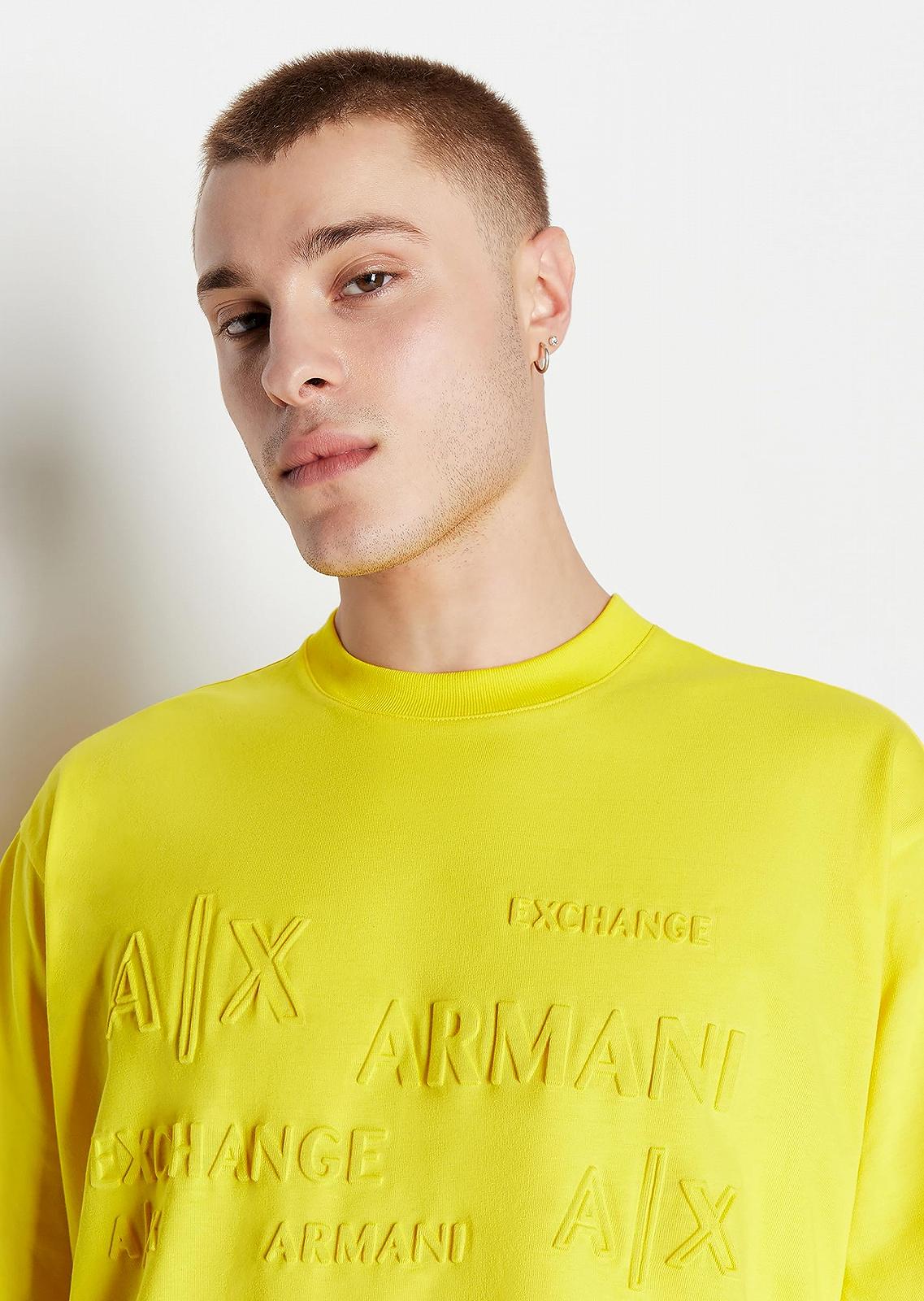 Джемпер-поло Armani Exchange Oversized з плотного бавовняного джерсі з рельєфним логотипом, фото №5