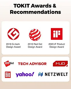 Процессор-робот TOKIT Omni Cook All-in-1 с 21 кулинарной функцией, встроенным сенсорным экраном 18 см, пошаговыми рецептами, предварительной очисткой, измельчением, соковыжиманием, смешиванием, взвешиванием, Sous Vide, дроблением льда и др. synthetic.ua - Фото 1