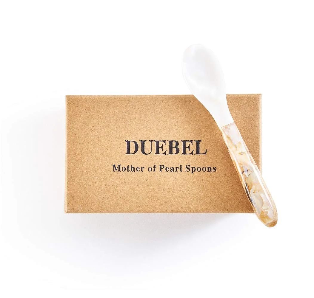 Ложка для ікри DUEBEL Перламутр MOP Набір з 5 штук, фото №6