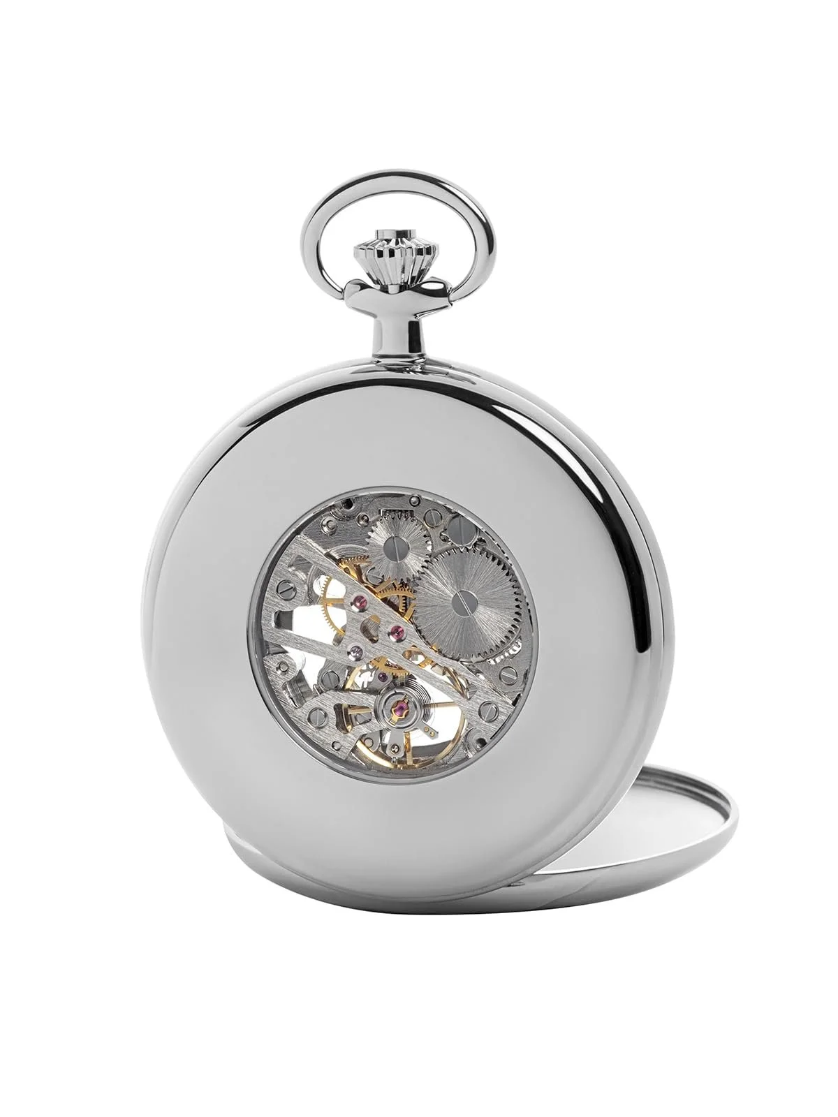 Карманные часы REGENT Skeleton 51 мм, механические с ручным заводом, с цепочкой для карманных часов, золотой/белый, Luxury, фото №3 Карманные часы REGENT Skeleton 51 мм, механические с ручным заводом, с цепочкой для карманных часов, золотой/белый, Luxury, фото №3