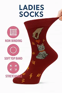 Носки ARG 6 пар женские Диабетические Неэластичные С рисунком милых животных (собаки, кошки) Мягкие Свободные хлопковые носки для отекших ног и отеков Размер 4-8 synthetic.ua - Фото 1