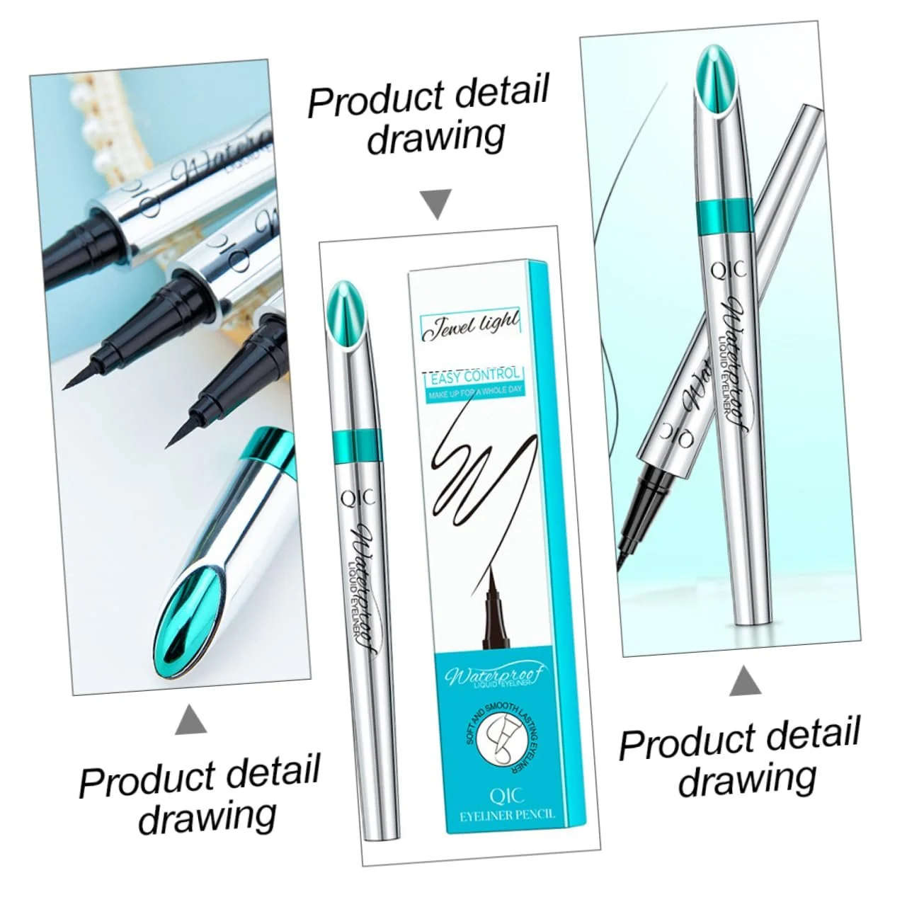 Підводка для очей BELLIFFY Дуже тонка Водостійка, фото №5