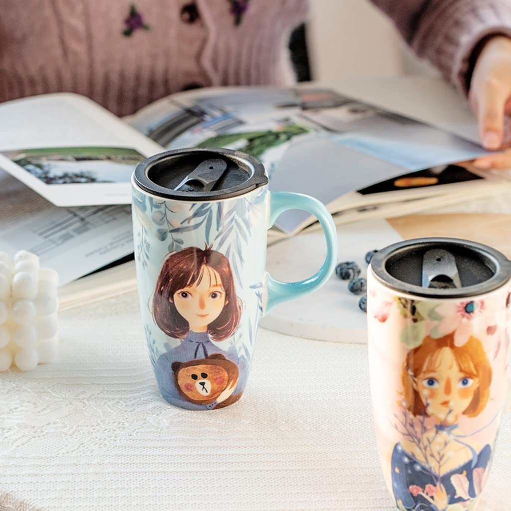 Кухоль Керамічний Великої Місткості, Розписаний Вручну, Офісна Чашка, фото №6