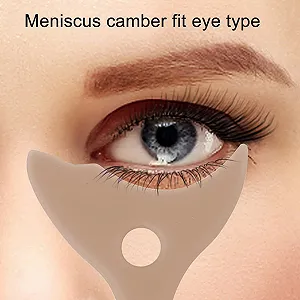 Інструмент для підводки очей силіконовий багатофункціональний багаторазовий портативний знімний коричневий synthetic.ua - Фото 1