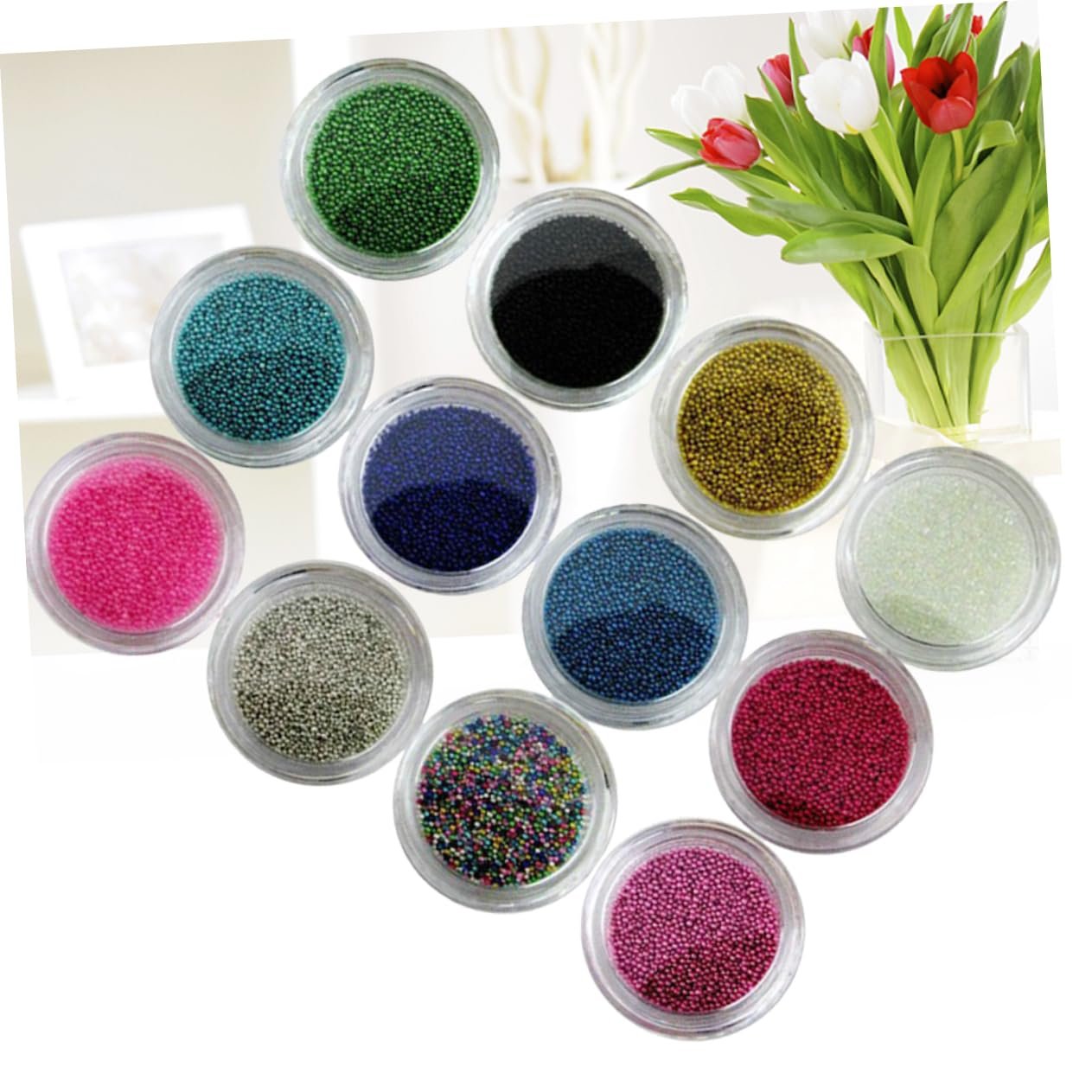 Ножницы FRCOLOR, 12 жемчужных шариков для ногтей, шарики для ногтей, мини-шарики для ногтей, разноцветные шарики для ногтей, икра, золотые и серебряные бусины, стальные шарики, фото №9