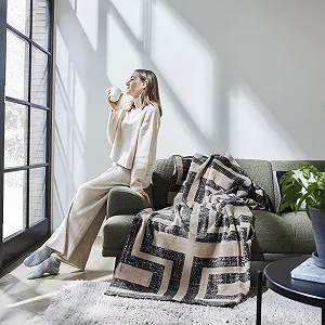 Покривало Ibena Dairut 150 x 200 см - Бавовняна суміш, М'яка synthetic.ua - Фото 1