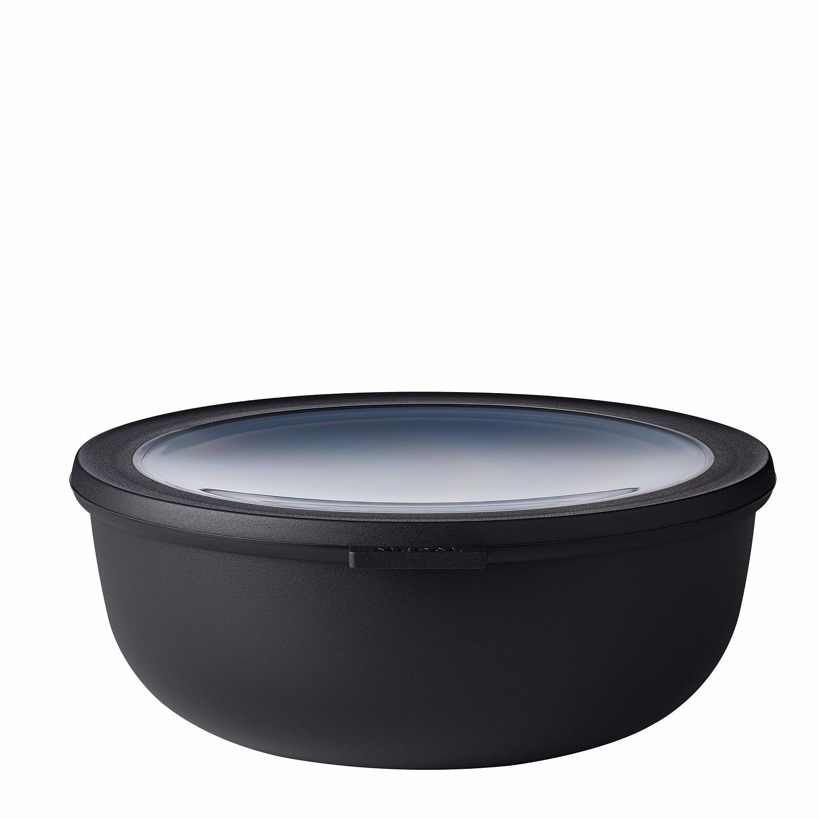 Мультимиска Mepal Cirqula Round 2250 мл герметична небитка Nordic Black, фото №1