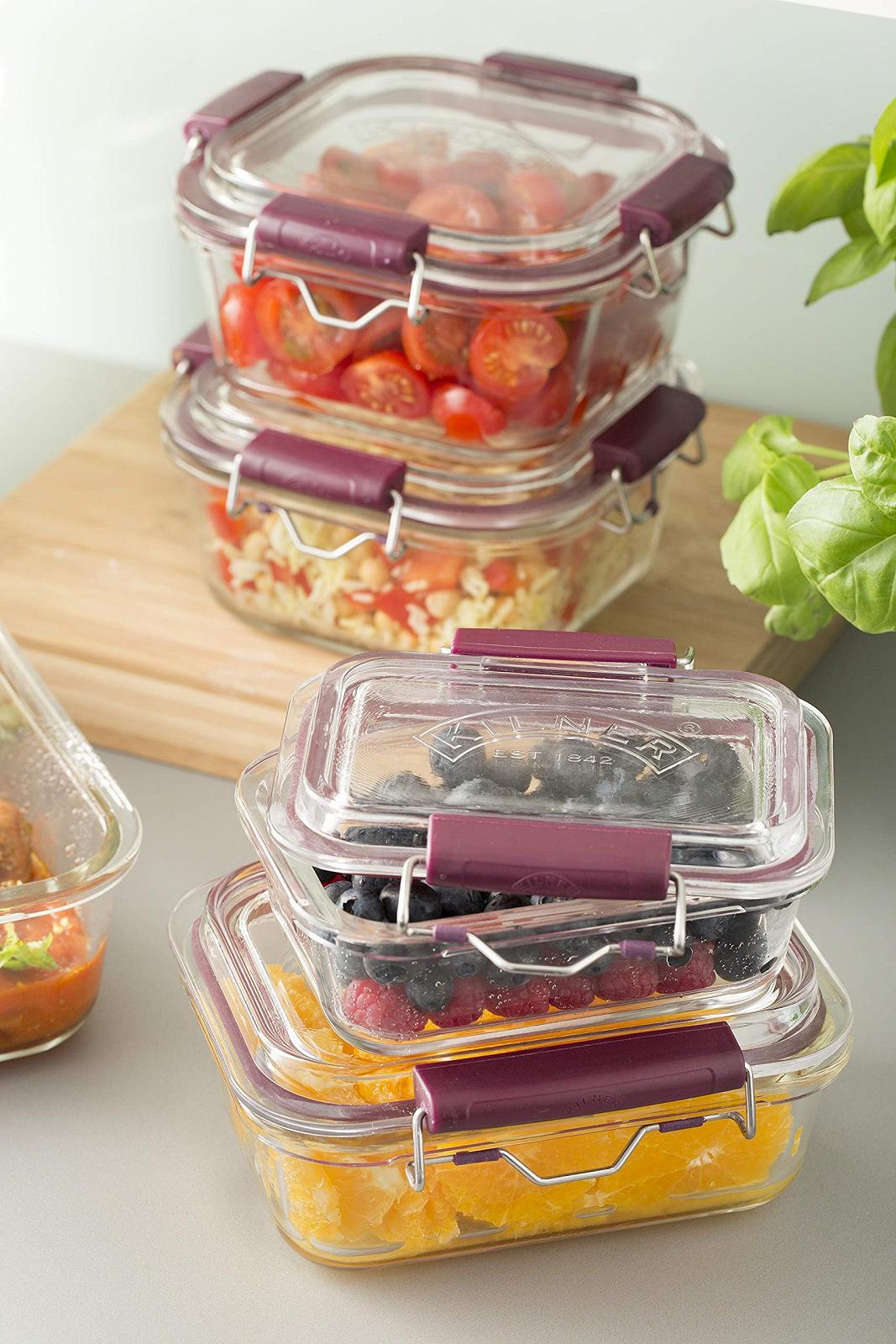 Контейнер для зберігання продуктів Kilner Chill Cook Carry Штабельований Скляний 1400 мл Прозорий, фото №6
