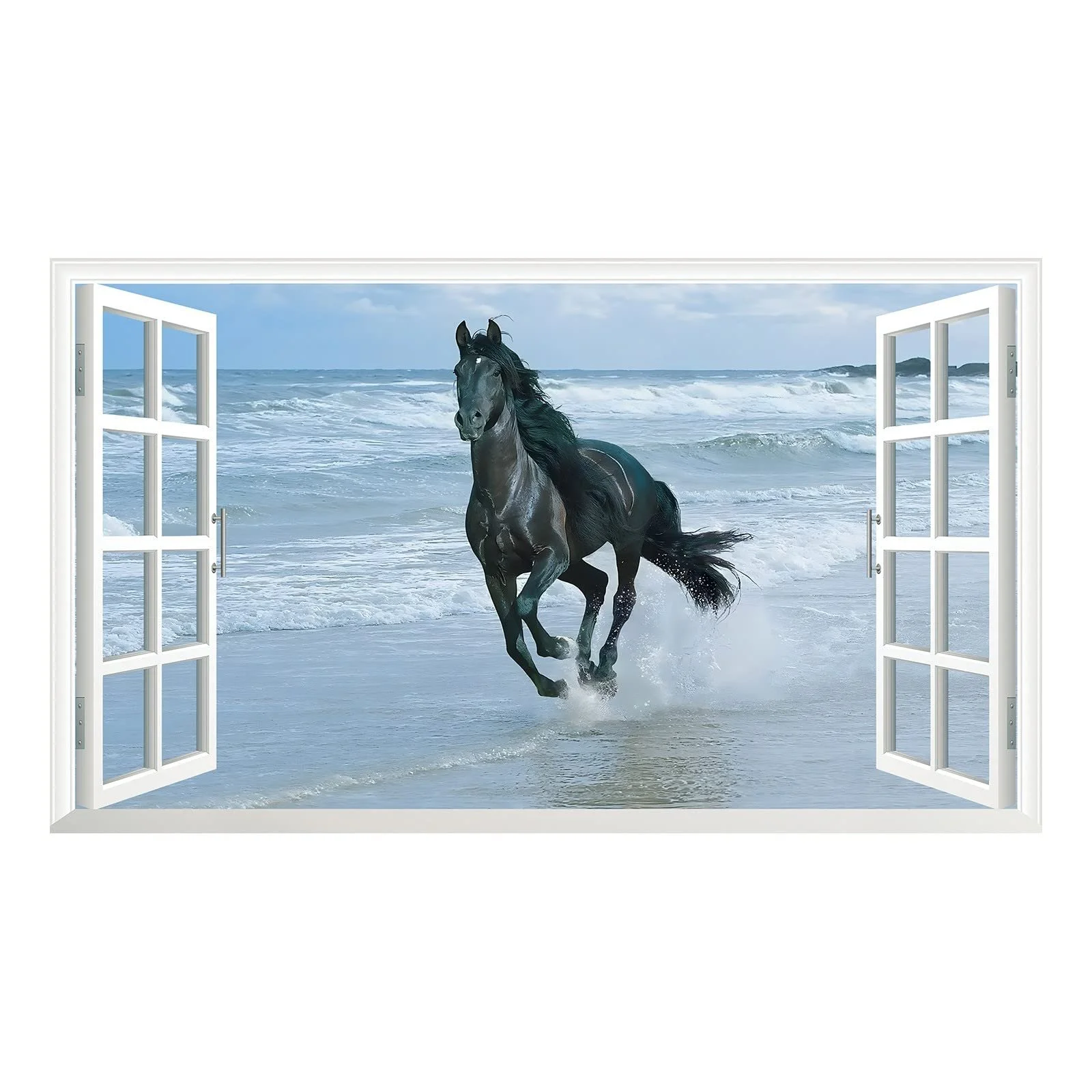 Наклейка на стіну Black Widow 3D Wall Crack Smash V0403 1000 x 600 мм, фото №2 Наклейка на стіну Black Widow 3D Wall Crack Smash V0403 1000 x 600 мм, фото №2