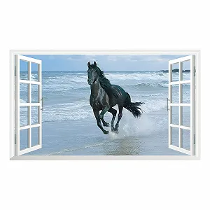 Наклейка на стіну Black Widow 3D Wall Crack Smash V0403 1000 x 600 мм synthetic.ua - Фото 1