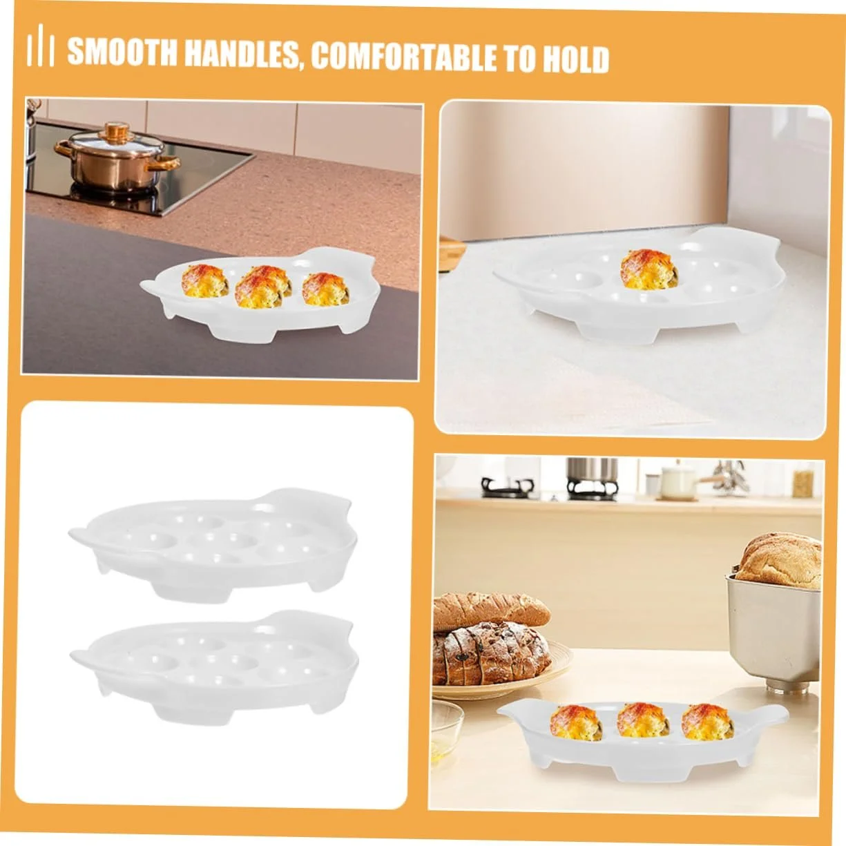 Форма для запекания улиток SOIMISS Keramik 7 дюймов с ручками гладкая поверхность, фото №9