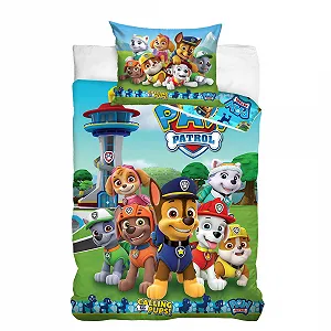 Постельное белье Детское Paw Patrol 100 x 135 см, 40 x 60 см Хлопок - Фото 1