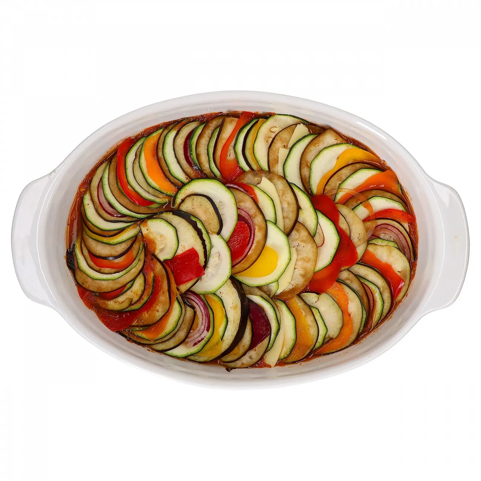 Форма для запікання керамічна MamboCat овальна з ручками 1,8 л 36 см Біла, фото №4