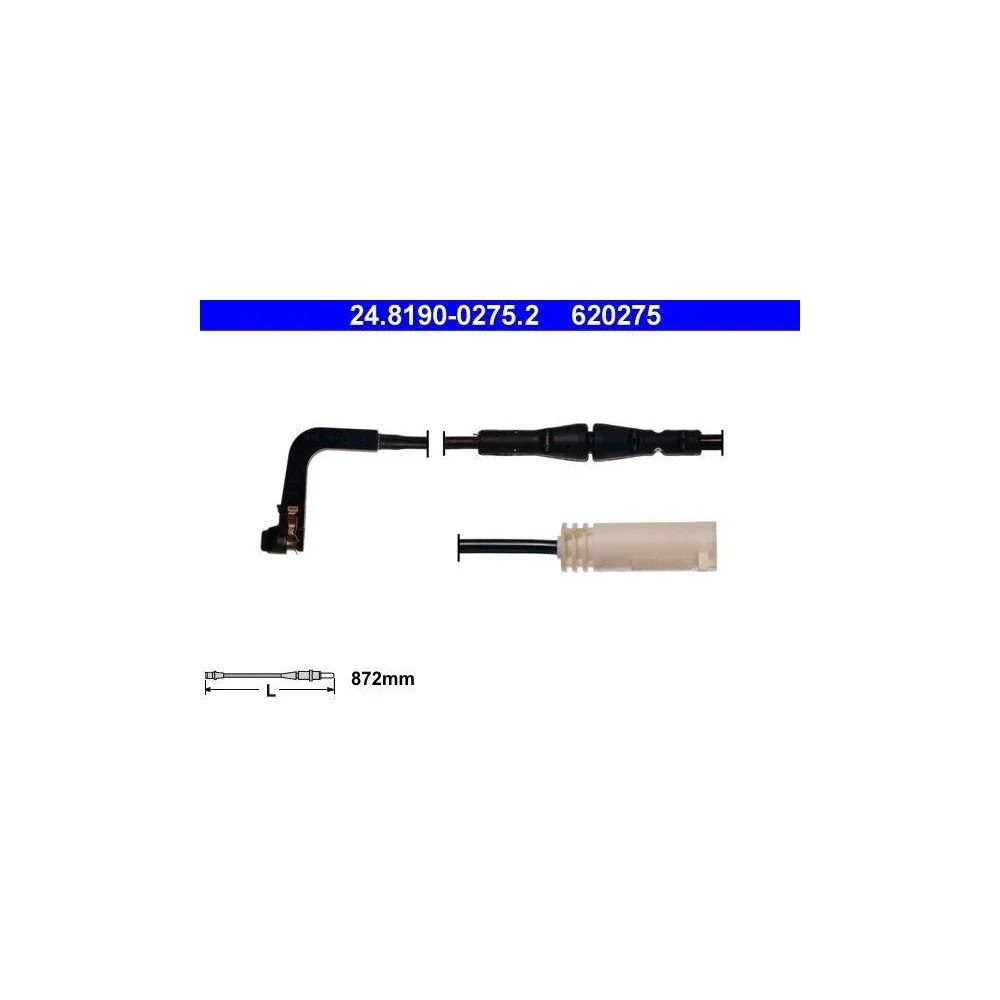 Датчик износа тормозных колодок ATE 24.8190-0275.2 для BMW задняя ось, фото №1 Датчик износа тормозных колодок ATE 24.8190-0275.2 для BMW задняя ось, фото №1
