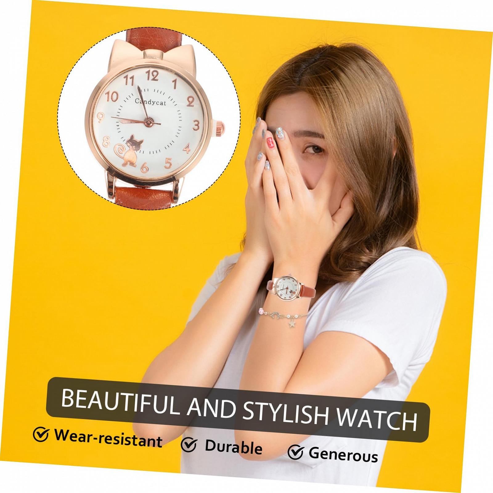 Набор: Кварцевые часы и браслет OATIPHO, элегантный дизайн со звездами и луной, фото №9