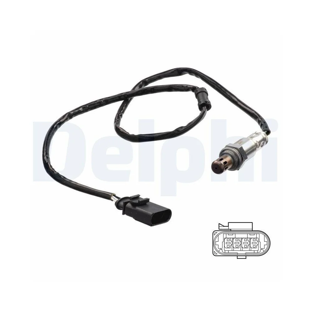 Лямбда-зонд DELPHI ES21215-12B1 для SEAT SKODA, после катализатора, фото №1