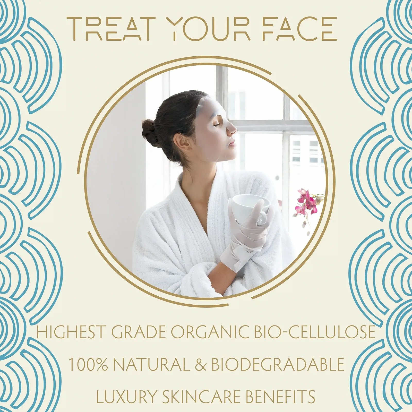 Маска для лица SKIMONO Advanced Moisturisation+ Organic Cellulose (4 шт. в упаковке), фото №6