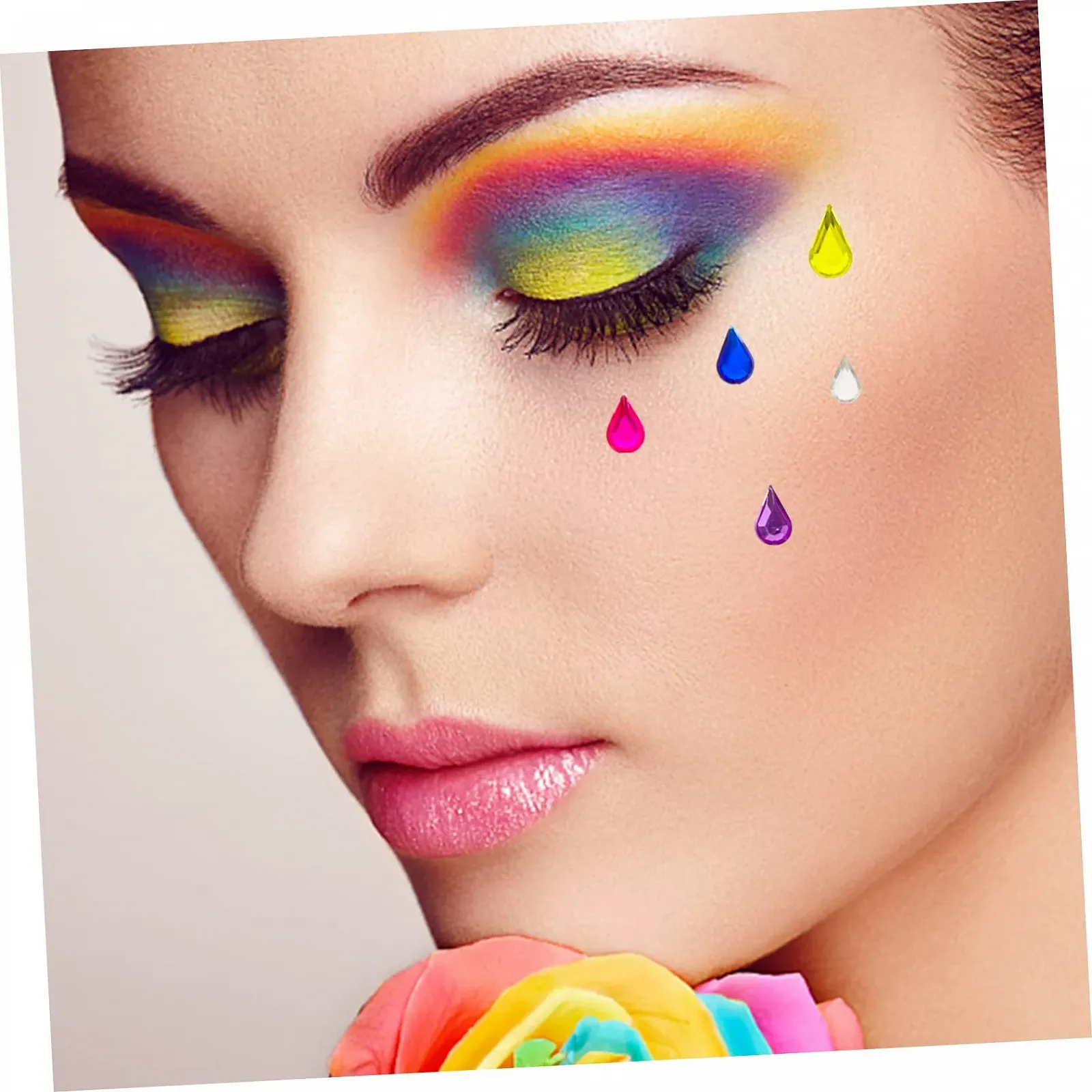 Кришталі для макіяжу MERRYHAPY для очей, самоклеючі наклейки, прикраси для тіла, для хлопчиків і дівчаток, 180 штук, фото №6