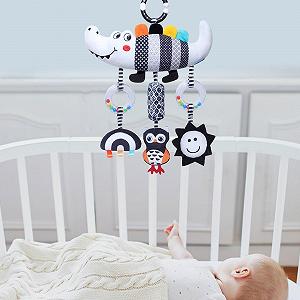 Мобиль Fenteer Bed Bell Chime Toy Montessori Обучающий Визуальные Навыки Игрушка Worm synthetic.ua - Фото 1