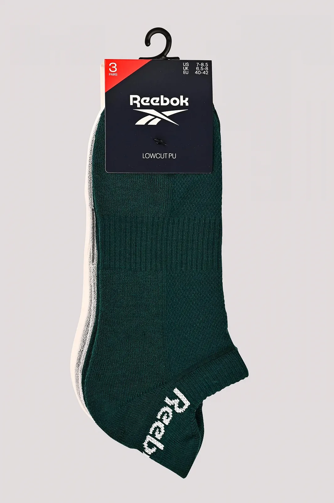 Носки Унисекс Reebok Collegiate 40-42 (3 пары в упаковке), фото №7