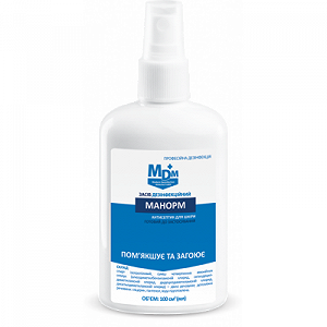 Дезинфекційний інструмент Manorm MDM 100 мл блістер 10 шт - Фото 1