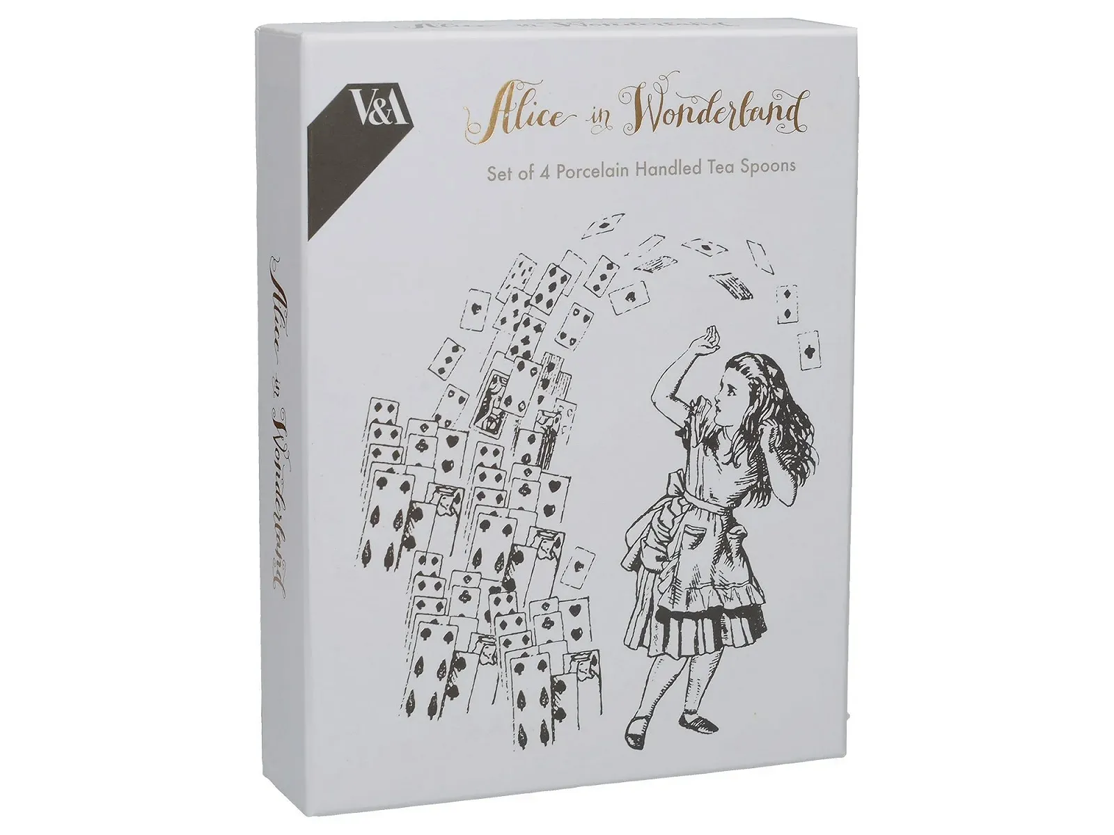 Чайна ложка V&A Alice in Wonderland з нержавіючої сталі з декоративними порцеляновими ручками, 15.5 см, фото №3 Чайна ложка V&A Alice in Wonderland з нержавіючої сталі з декоративними порцеляновими ручками, 15.5 см, фото №3