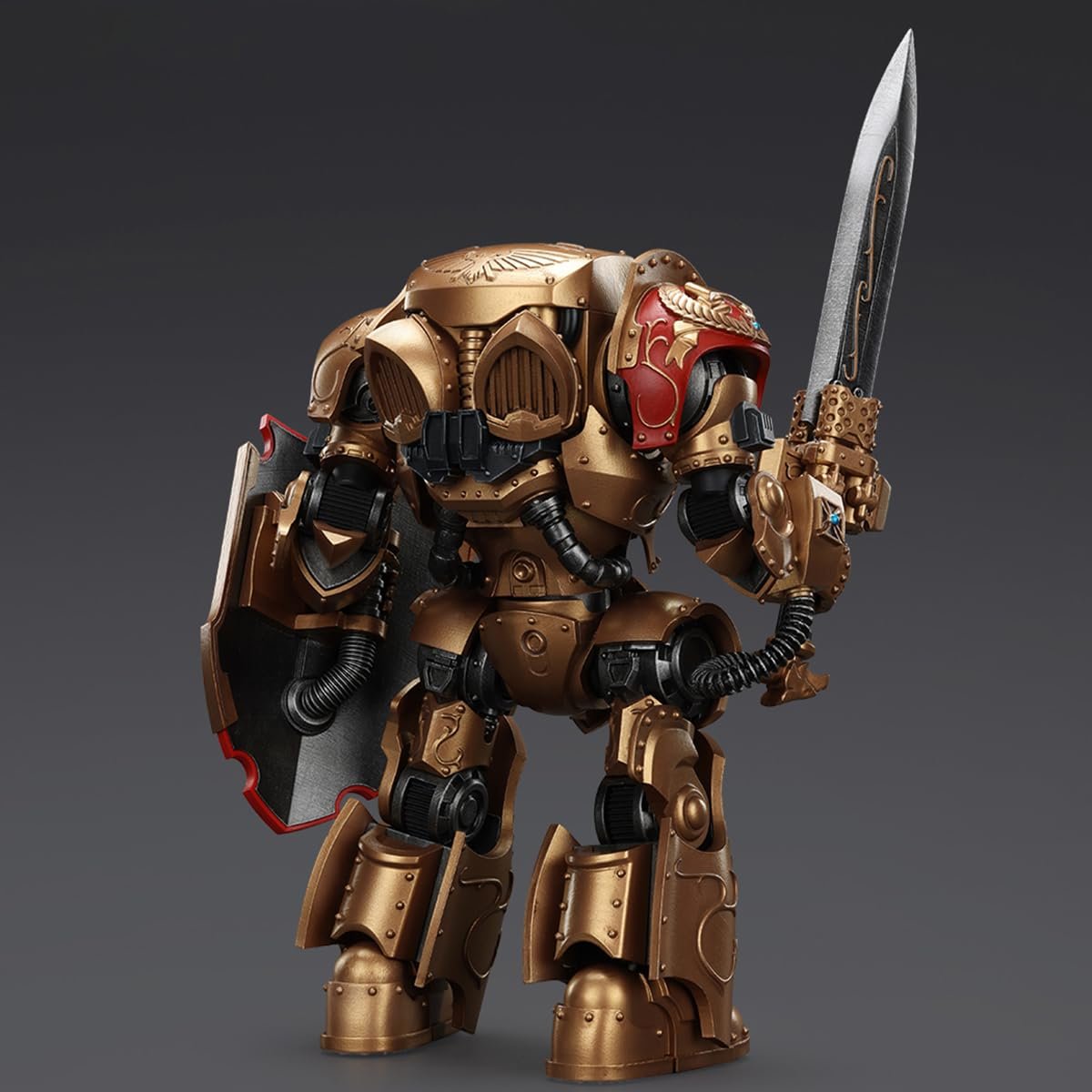 Фигурка JOYTOY Warhammer The Horus Heresy Legio Custodes Contemptor-Galatus Dreadnought 1/18 JT00805, фото №6