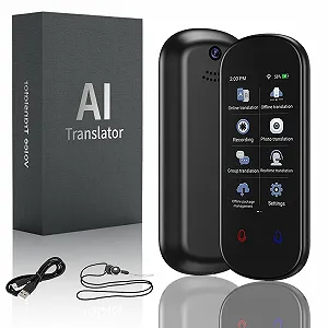 Пристрій для усного перекладу, миттєвий перекладач, без Wi-Fi, 139 мов, двосторонній - Фото 1