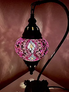 Настільна лампа Samarkand Lights Mosaic Floor Lamp M Oriental Purple synthetic.ua - Фото 1