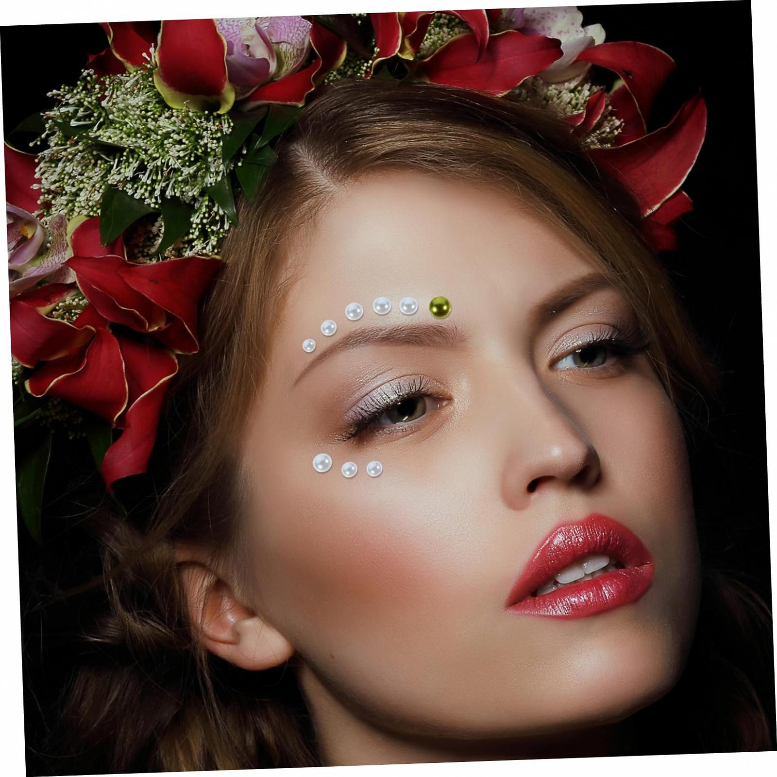 Подвеска для ногтей NUOBESTY Стразы фиолетовые, кабошоны, искусственные жемчужные бусины, полусферические бусины для маникюра, жемчуг, непористые наклейки для ногтей ABS, 1 коробка, фото №3