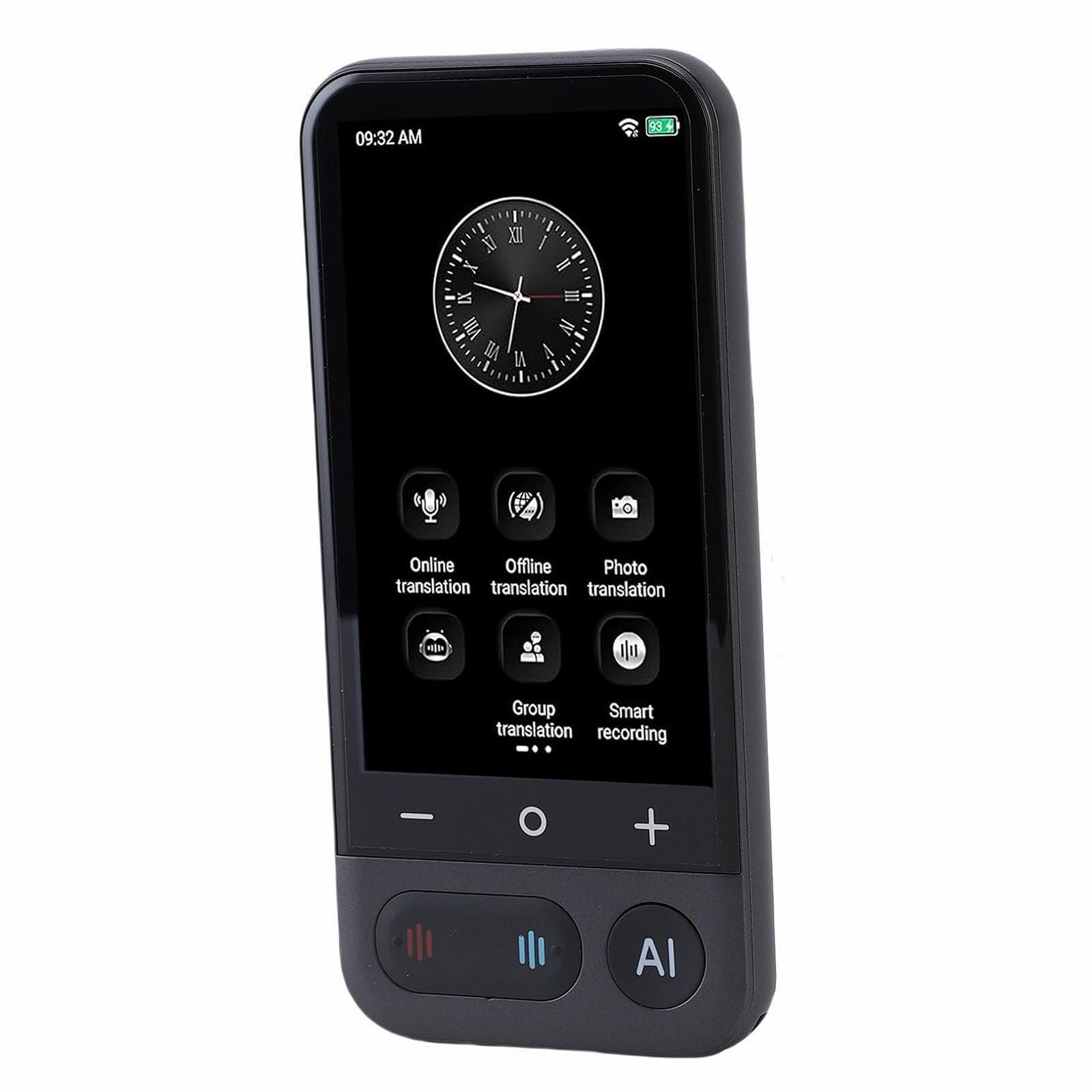 AI устройство для перевода языков, 139 онлайн и 20 оффлайн языков, перевод речи и фотографий в реальном времени, портативный Wi-Fi/оффлайн, 4-дюймовый сенсорный экран для путешествий/бизнеса, фото №5